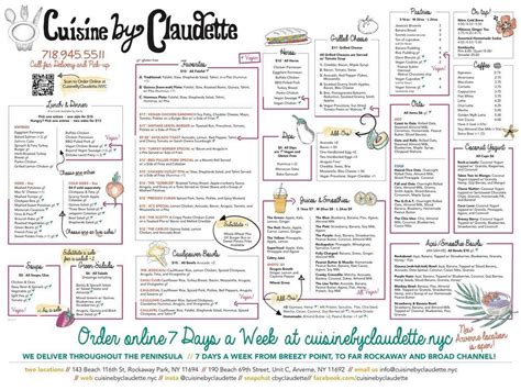 Cuisine by claudette - Cuisine by Claudette, Rockaway Park. 2,487 likes · 1 talking about this · 1,371 were here. Food should be delicious. Simple indulgence, done healthily, constantly.